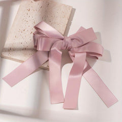 Green Tassel Bow Hair Clip Back Hair Tie For Ponytail Bun