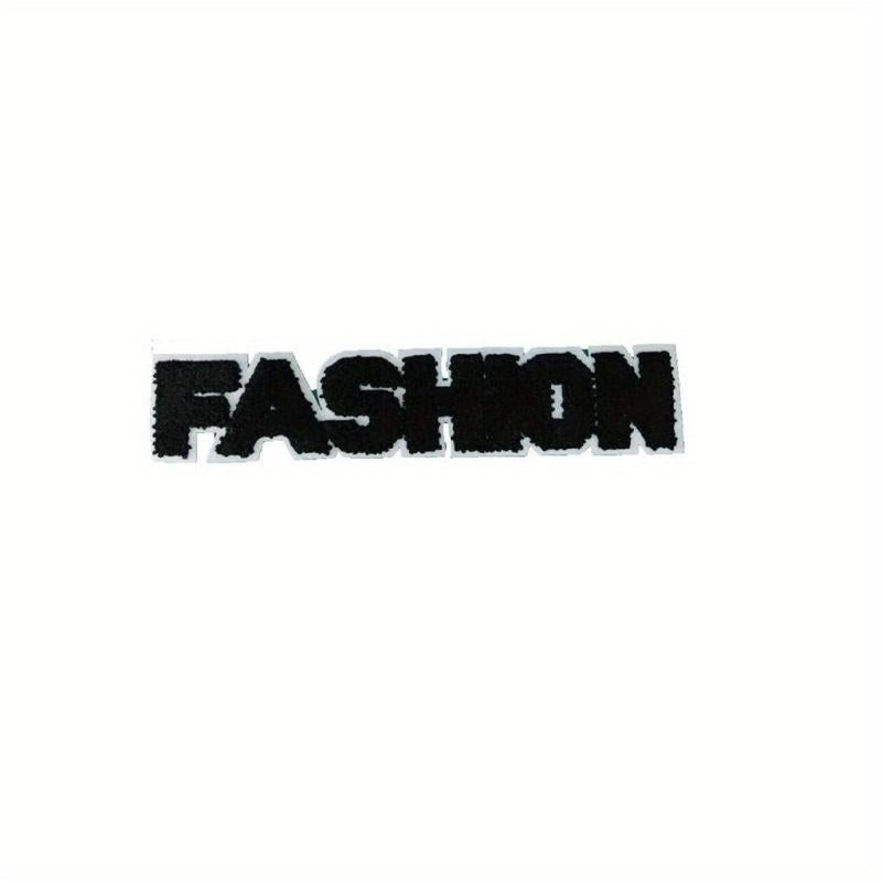 Chenille Towel Embroidered Letters Cloth Stickers DIY Decoration