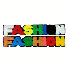 Chenille Towel Embroidered Letters Cloth Stickers DIY Decoration