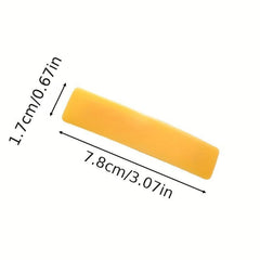 Glossy Jelly Barrette Long Hair Clip For Side Hair Bang