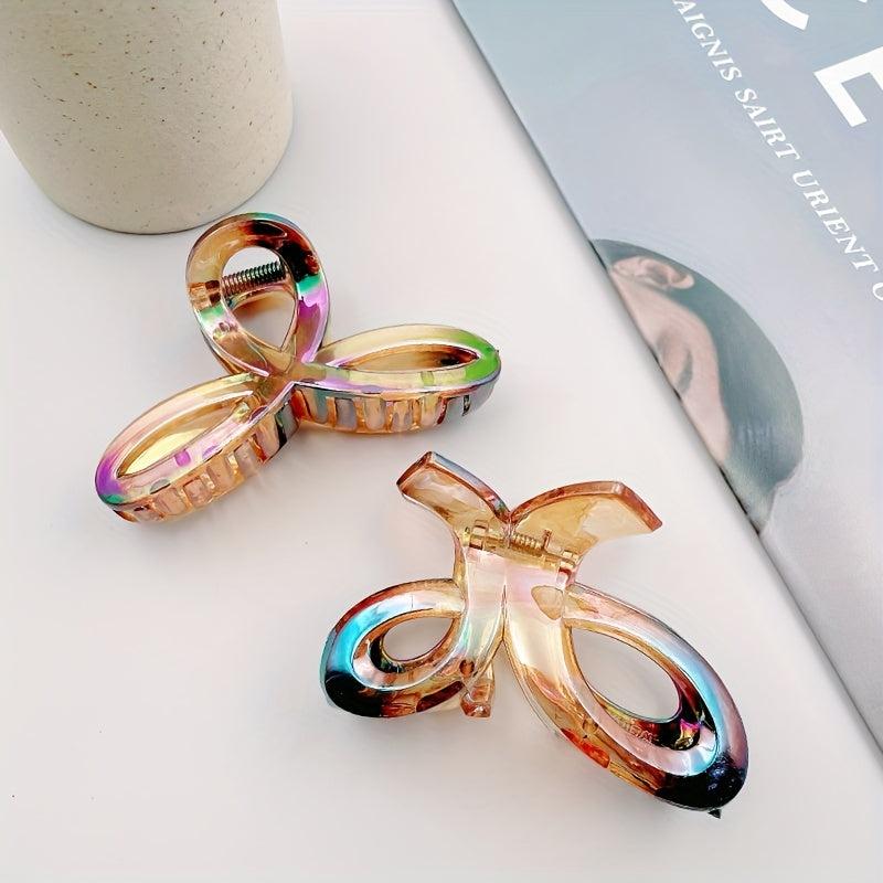 Clover Hair Claw Gradient Back Head Hair Clip