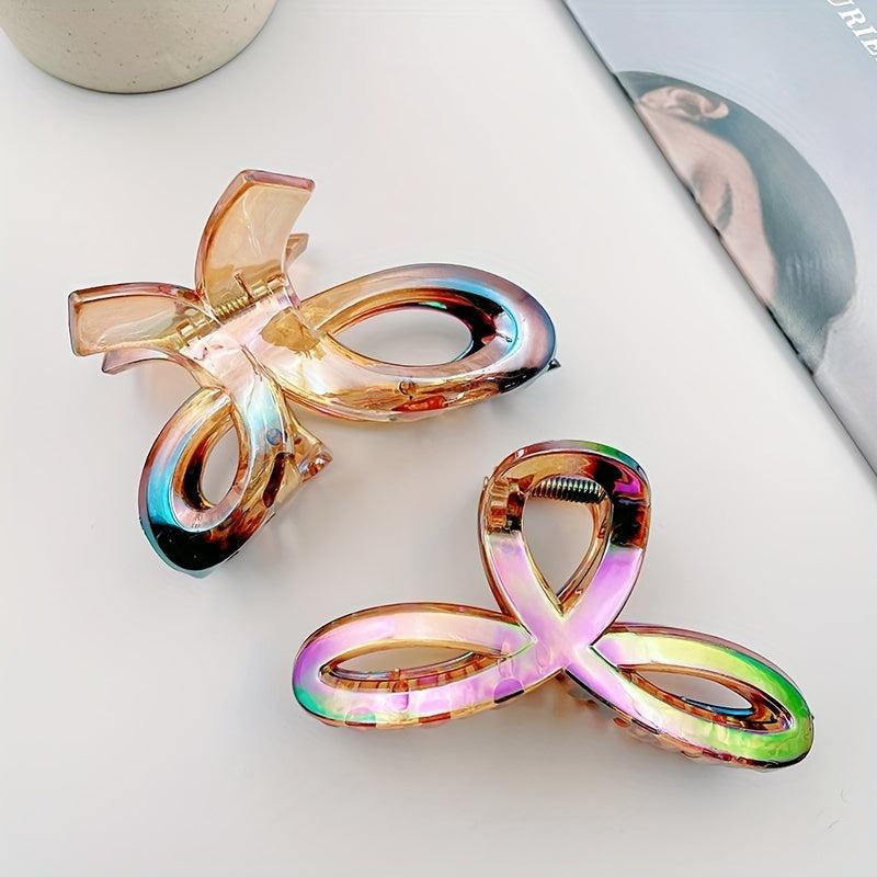 Clover Hair Claw Gradient Back Head Hair Clip
