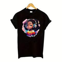 Dark Women Pattern Iron on Heat Transfer Stickers DIY Clothing T-shirt