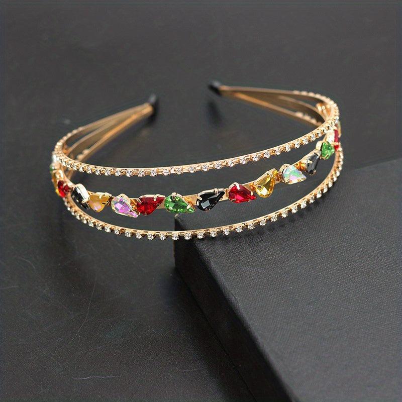 Rhinestone Hair Hoop Layer Headband Hair Accessories