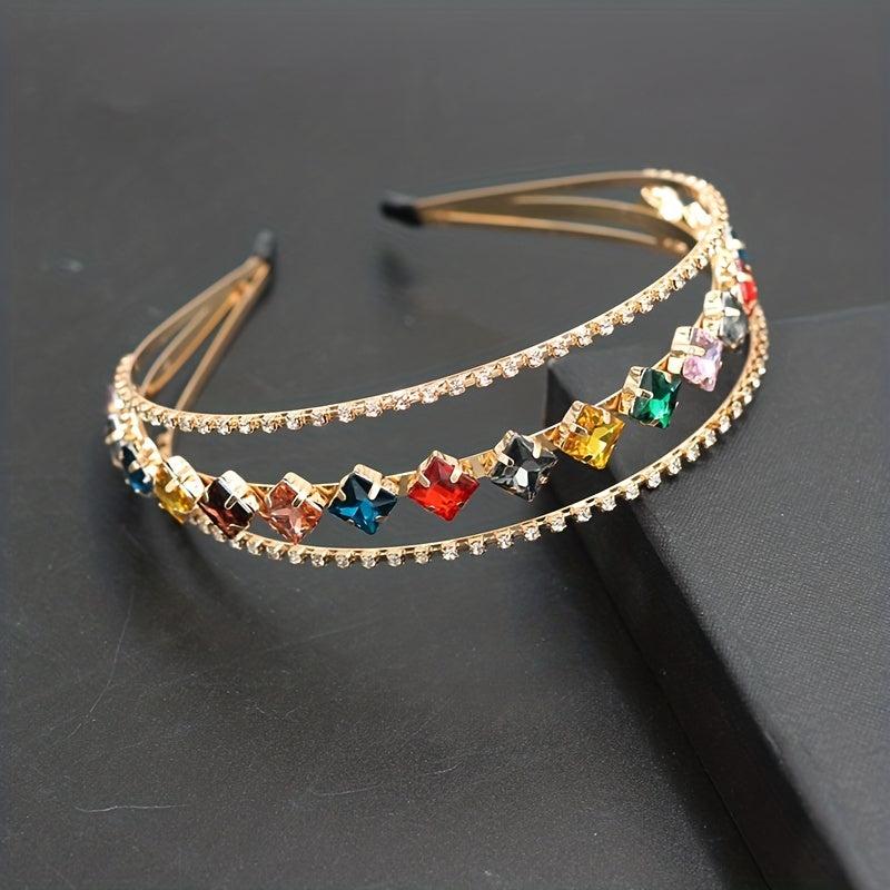 Rhinestone Hair Hoop Layer Headband Hair Accessories