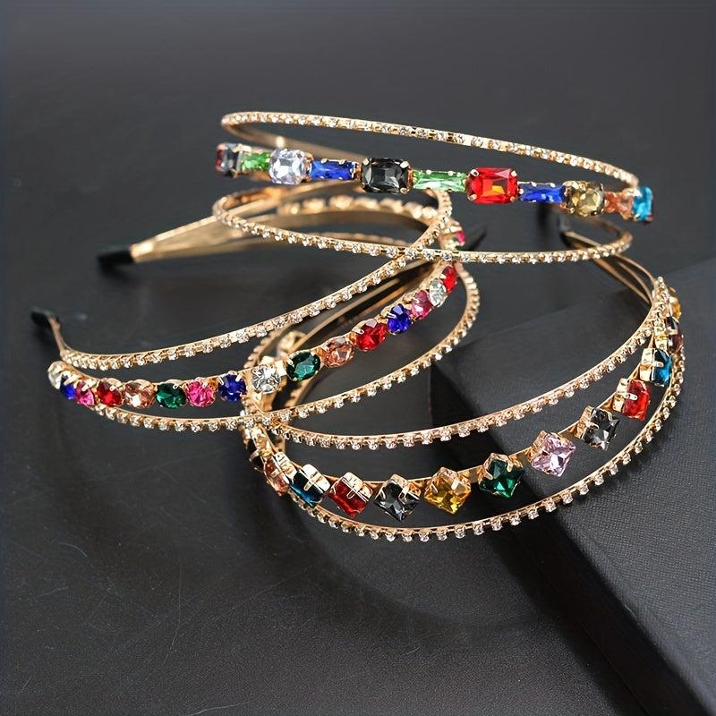 Rhinestone Hair Hoop Layer Headband Hair Accessories