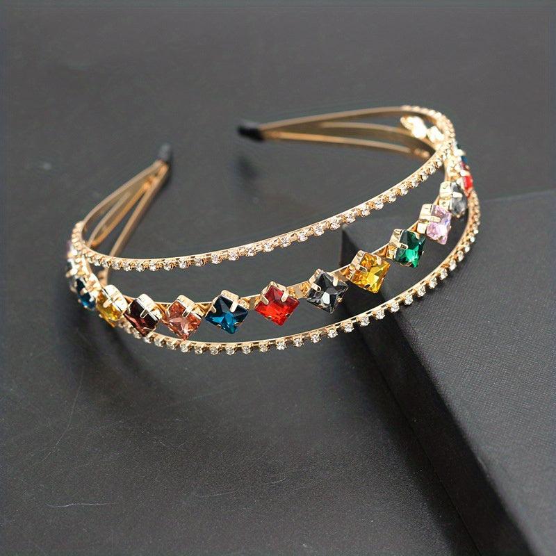 Rhinestone Hair Hoop Layer Headband Hair Accessories