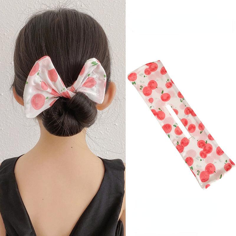 Fruit Pattern Hair Bun Maker French Hairstyle Twist Donut for Women Girls