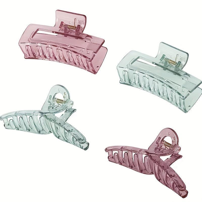 4pcs Women's Hair Claw Accessory Ponytail Clip