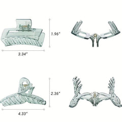 4pcs Women's Hair Claw Accessory Ponytail Clip