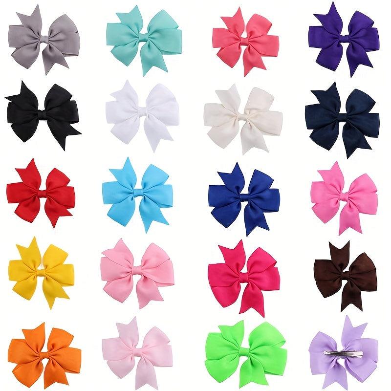 21pcs Hair Clip Bowknot Duck Billed Clip Women's Hair Accessories