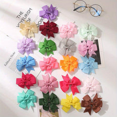 21pcs Hair Clip Bowknot Duck Billed Clip Women's Hair Accessories