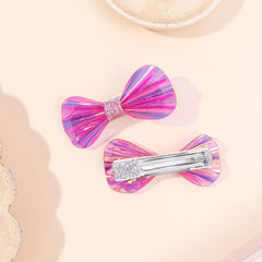 2pcs Rhinestone Bow Hair Clip, Sweet Hair Accessory for Women and Girls