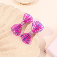 2pcs Rhinestone Bow Hair Clip, Sweet Hair Accessory for Women and Girls