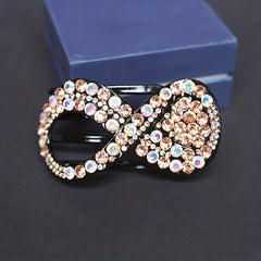 Rhinestone Hair Clip Ponytail Holder Headwear Hair Styling Accessory