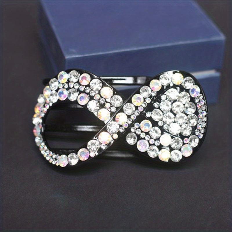 Rhinestone Hair Clip Ponytail Holder Headwear Hair Styling Accessory