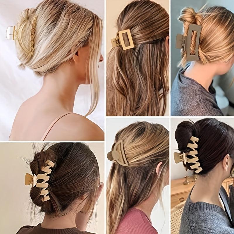 5pcs Large Hair Claw Ponytail Holder Hair Accessories For Women