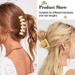 5pcs Large Hair Claw Ponytail Holder Hair Accessories For Women