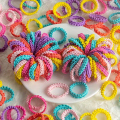 50pcs Small Candy Rubber Band Hair Rope Elastic Hair Accessories Girls