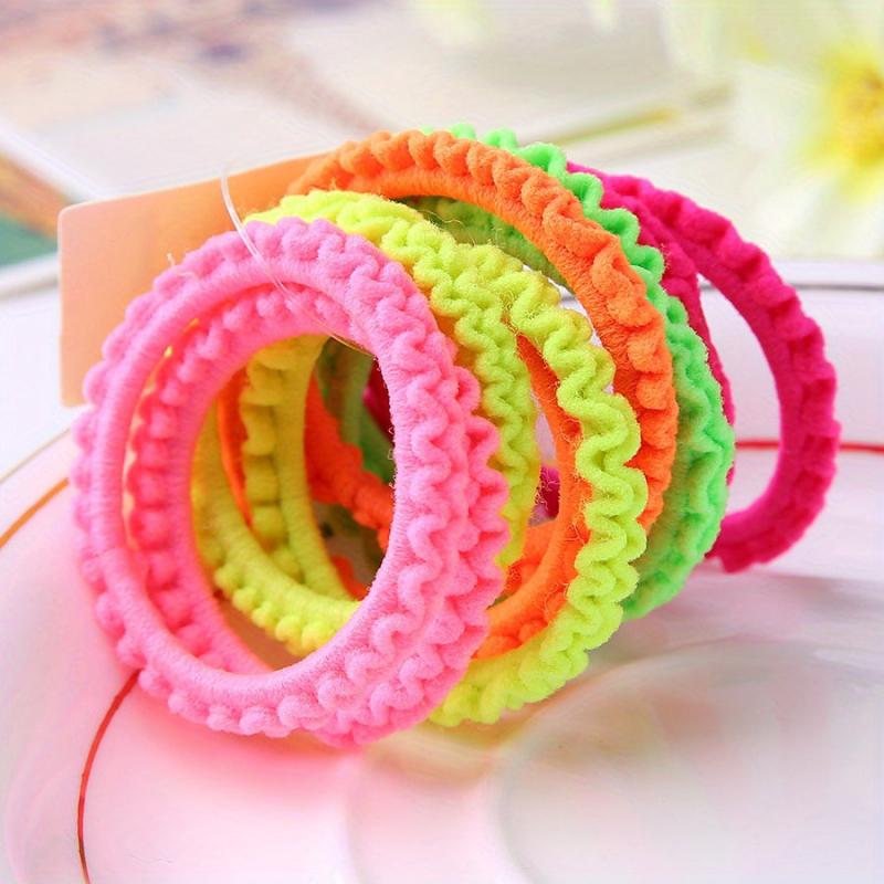 50pcs Small Candy Rubber Band Hair Rope Elastic Hair Accessories Girls