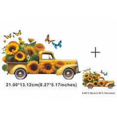Sunflowers Iron On Heat Transfer Sticker DIY Clothing T Shirt Mask Jeans