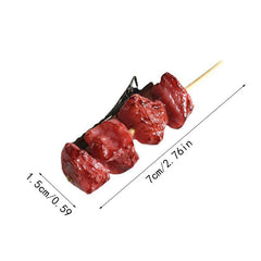 Funny Bangs Clip Simulation Meat Skewers Side Clip