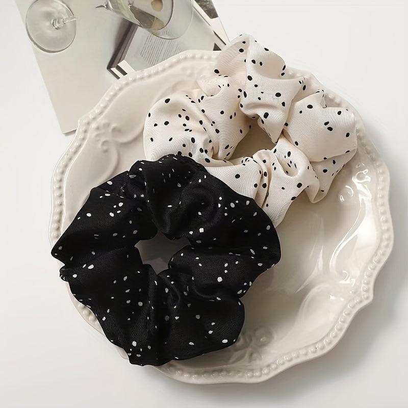 Scrunchies Hair Tie Style Hair Rope Dot Hair Ring Elastic Ponytail Holder