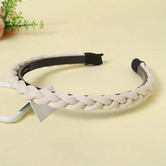 PU Leather Braided Headband for Women Girls