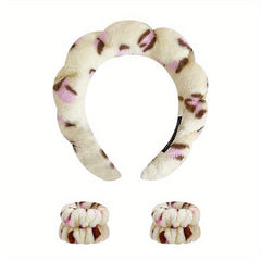 Leopard Print Headband Non slip Head Hoop Female Wash Face