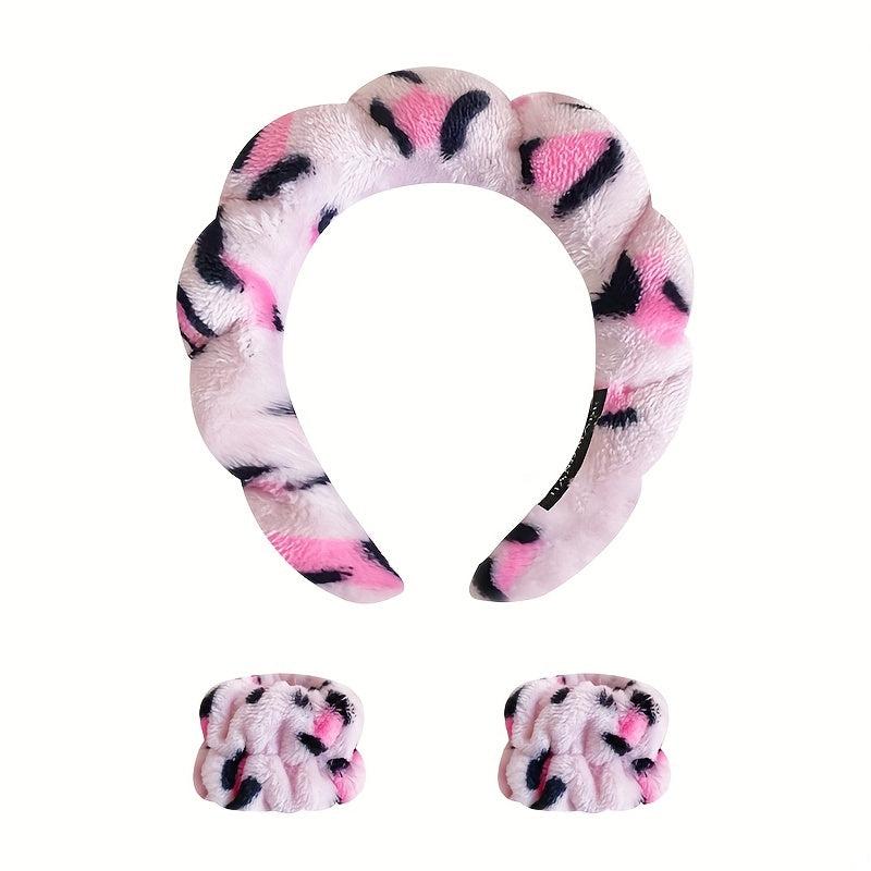 Leopard Print Headband Non slip Head Hoop Female Wash Face