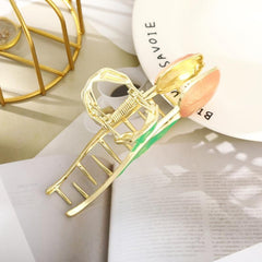 Tulip Large Claw Clip Flower Updo Hairpin Leaf Hair Clip