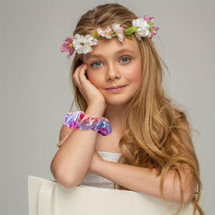 10pcs Laser Scrunchie Hair Tie Glitter Y2K Hair Rope Holographic Female