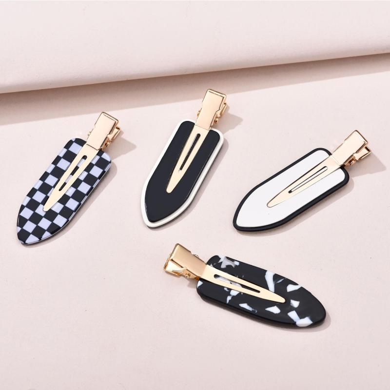 4pcs Acetic Acid Duck Billed Clip Hair Accessories
