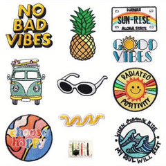 10pcs Planet Embroidery Stickers Bag Patch Clothing Accessories
