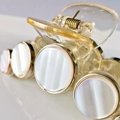 Opal Shark Claw Hair Clip Back Head Hair Accessory