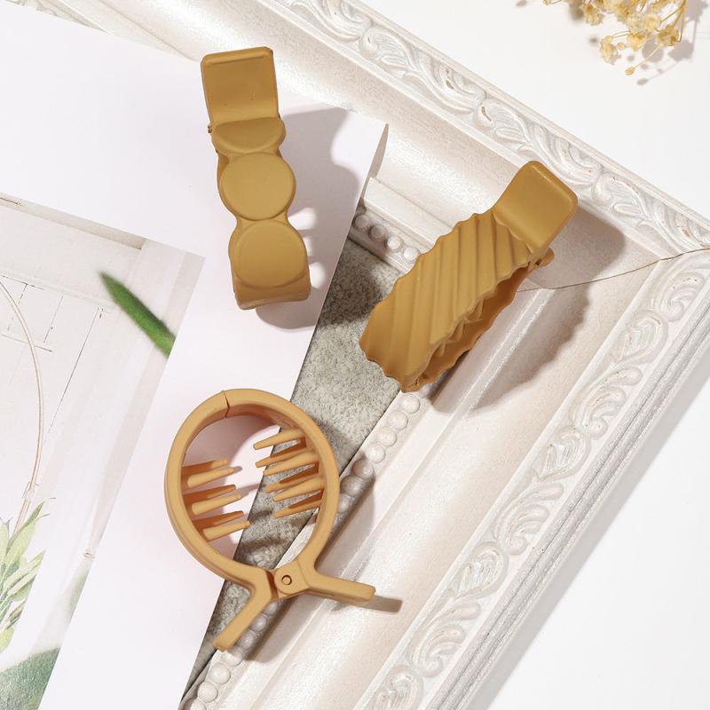 Matte Hair Claw Set Girls Hair Accessories