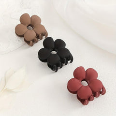 3pcs Large Flower Hair Claw Women's Shark Claw Hair Clip