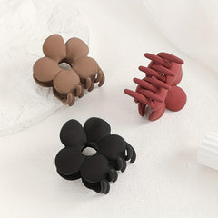 3pcs Large Flower Hair Claw Women's Shark Claw Hair Clip