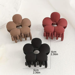 3pcs Large Flower Hair Claw Women's Shark Claw Hair Clip