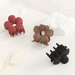 3pcs Large Flower Hair Claw Women's Shark Claw Hair Clip