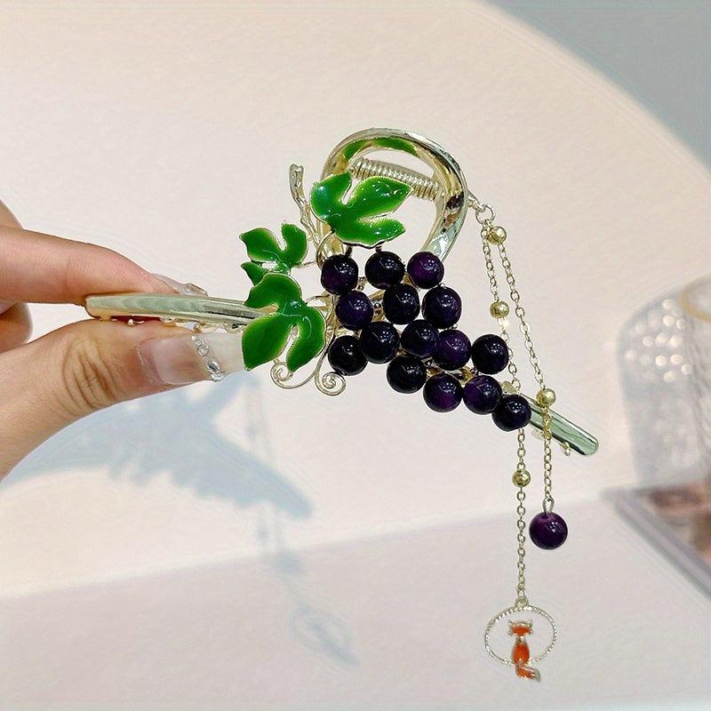 Grape Hair Claw Headwear Shark Claw Back Head Hair Clip Hair Accessories