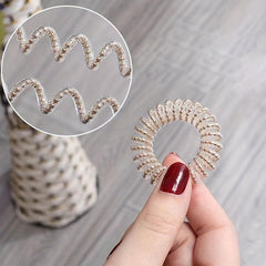 Beaded Hair Ring Elastic Ponytail Holder Hair Accessory