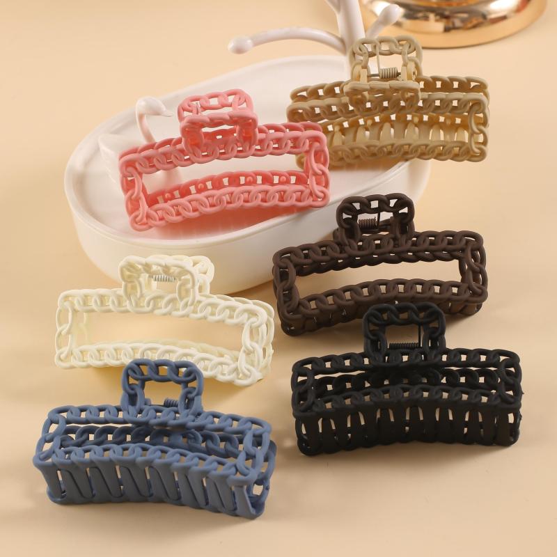 2pcs Matte Banana Clip Hair Claw Styling Accessories
