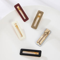 5pcs Hollow Duckbill Snap Clip Non Slip Hair Accessory