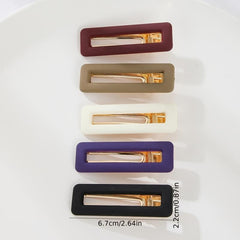 5pcs Hollow Duckbill Snap Clip Non Slip Hair Accessory