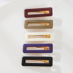 5pcs Hollow Duckbill Snap Clip Non Slip Hair Accessory