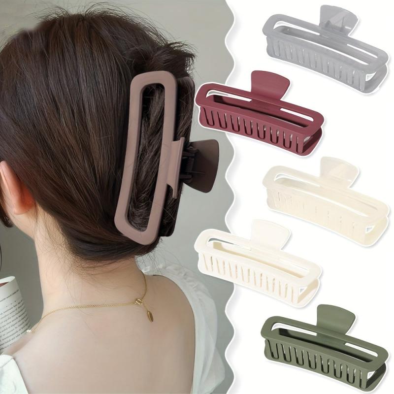 Hollow Large Hair Claw Non-slip Hair Claw Ponytail Holder Hair Accessories