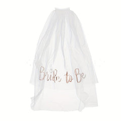 Bachelorette Party Veil & Headband Set for Bride To Be