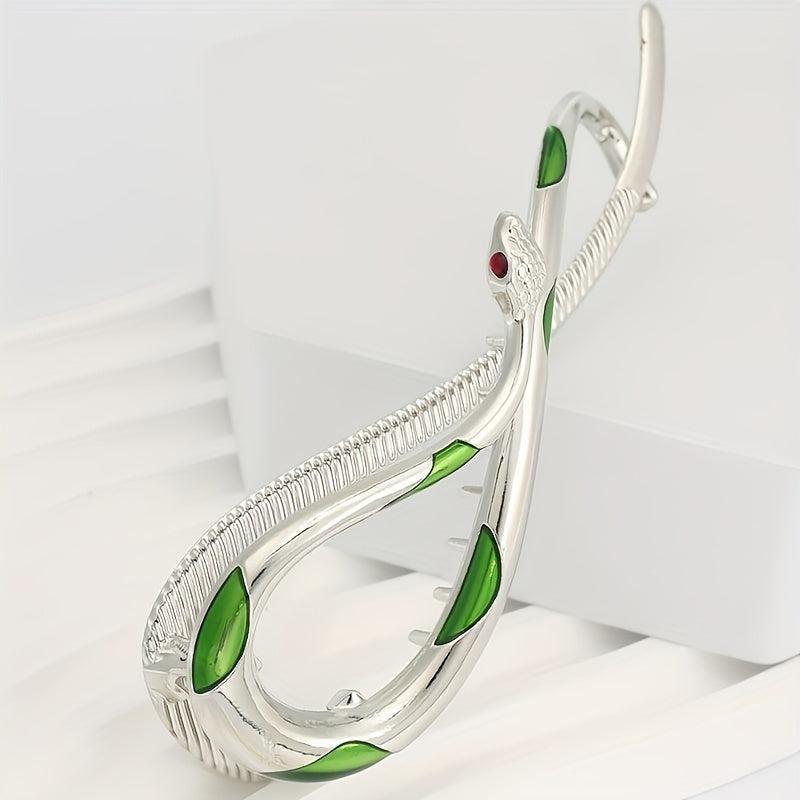 Vintage Snake Shape Hair Clip Female Head Hair Clip Small Snake Twist Claw Updo