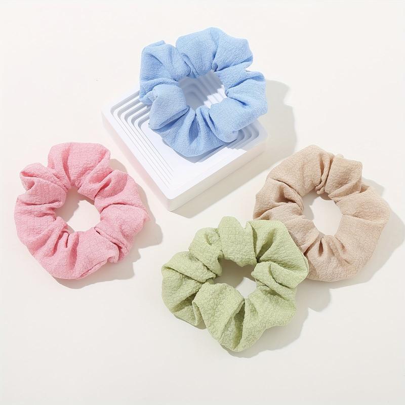 8PCS Fabric Floral Headband Hair Tie Hair Rope Pastoral Style Hair Accessories